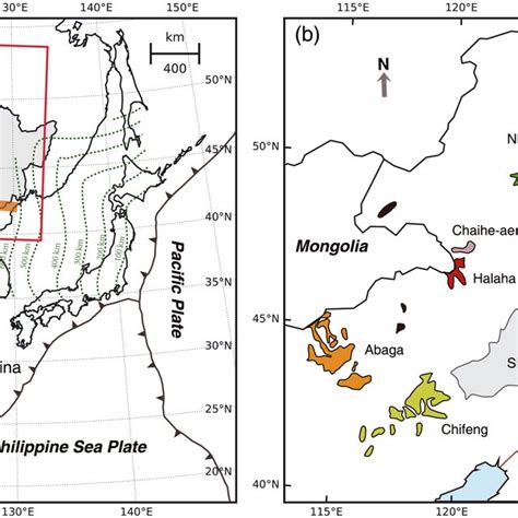 A Simplified Geological Map Showing The Spatial Distribution Of