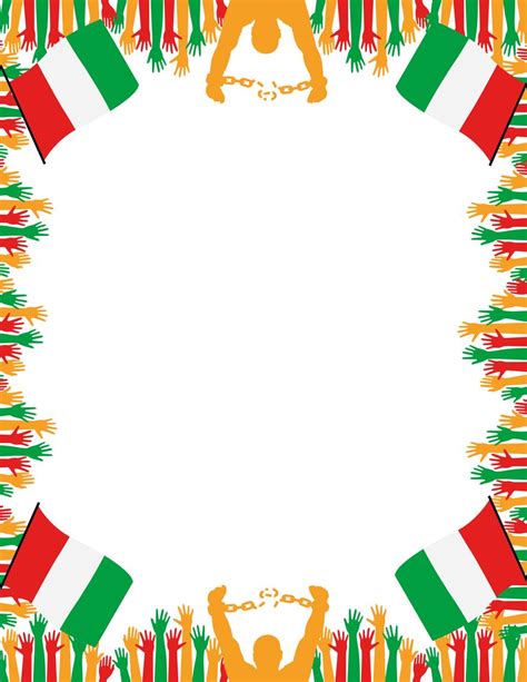 Italian Flag Border