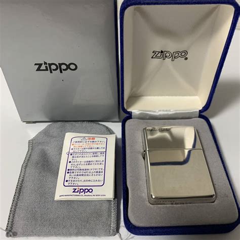 【未使用】【未使用】 1円 Zippo ジッポー ジッポライター ジッポ スターリングシルバー Sterling Silver 無垢品 銀無垢