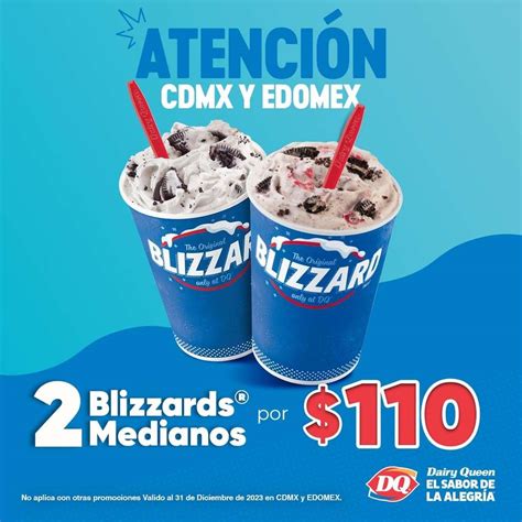 Dairy Queen 2 Blizzard Medianos Por 110 CDMX Y EDOMEX