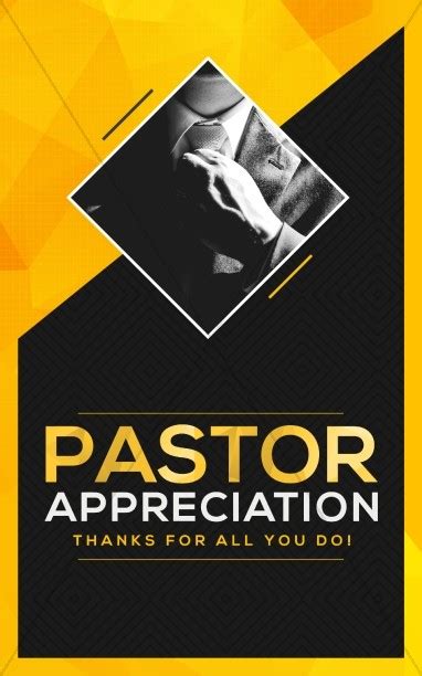 Pastor Appreciation Church Bulletin Template Clover Media