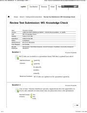 Review Test Submission W Knowledge Check Pdf Review Test