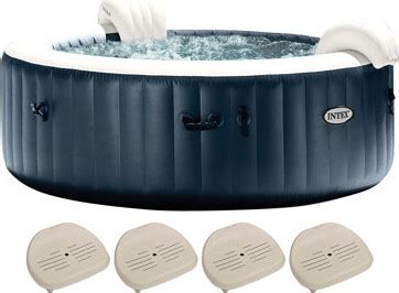 Intex Purespa Plus Inflatable Bubble Jet Hot Tub Slip Resistant Seat Pack Shopstyle