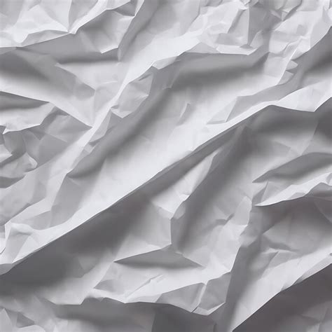 Textura De Papel Arrugado Blanco Para El Fondo Foto Premium