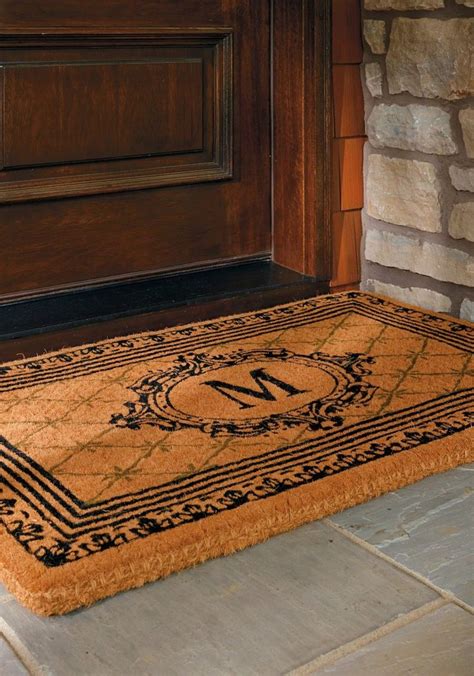 Estate Monogrammed Coco Door Mat Frontgate Door Mat Frontgate