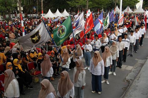 Pembukaan Kirab Pemilu 2024 Di Makassar ANTARA Foto