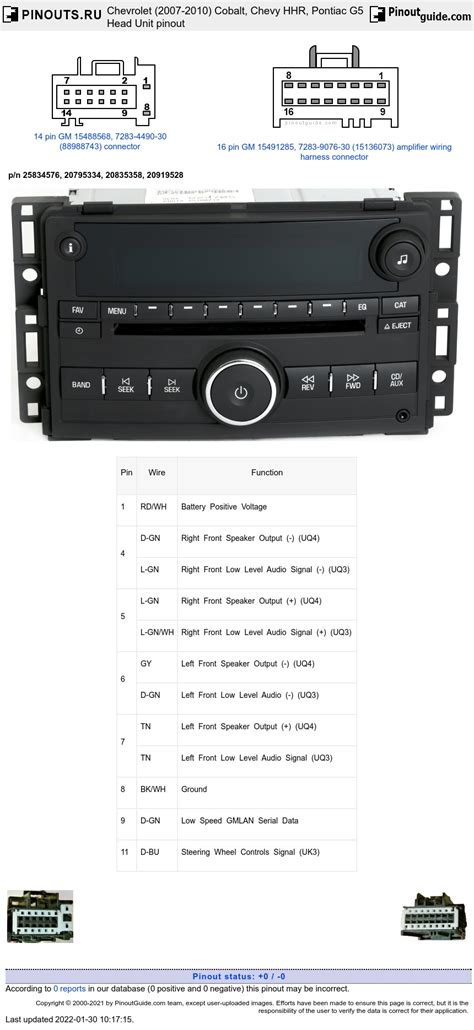 2011 Chevy Hhr Stereo Wiring Diagram Wiring Diagram