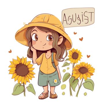 August Cartoon Clipart Images | Free Download | PNG Transparent ...