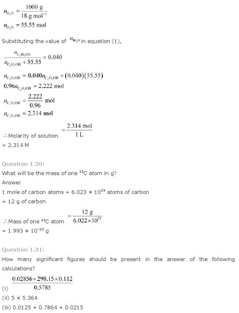 Some Basic Concepts Of Chemistry Class Chemistry Ncert Solutions