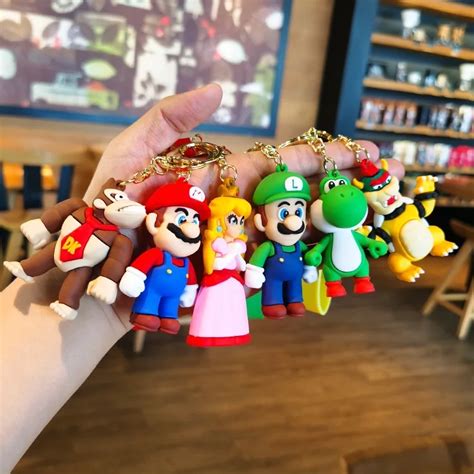 Game Mario Bros Luigi Mushroom Character Dolls Cartoon Super Mario Pvc