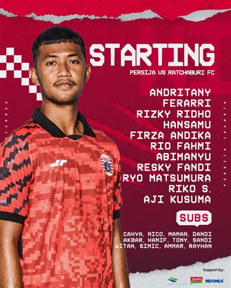 Persija Jakarta On Twitter Starting Xi Skuad Macan Kemayoran