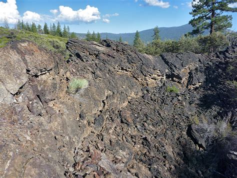 Crater rim: Hat Creek Volcanic Area, California