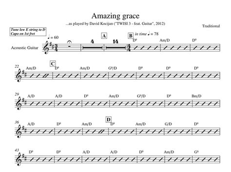 Amazing Grace Oboe Intermediate Sheet Music Guitar Chords And Backing Track Payhip