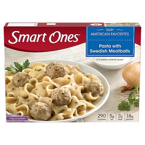 Smart Ones Pasta With Swedish Meatballs And Creamy Sauce Frozen Meal 9 12 Oz Box The Fresh Grocer