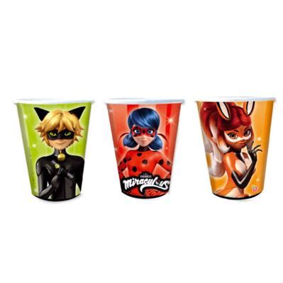 Vasos Miraculous Ladybug 10u Partyplace