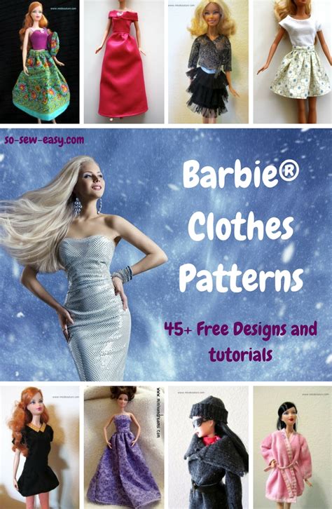 Printable Diy Barbie Clothes Patterns