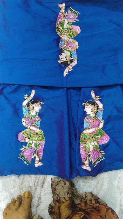 Pin By Sheela Murthy On Blouse Designs Hand Painted Clothing