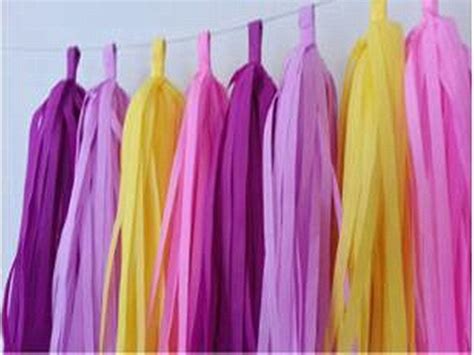 Tissue Paper Tassel Garland 5 Pcs Fiesta Tissue Tassel Etsy