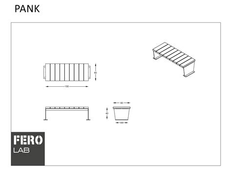 Panchina Pank Ferolab Sedute Lineari Panchine Arredo Urbano