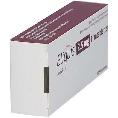 Eliquis 2 5 Mg Filmtabletten 60 St Shop