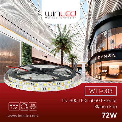 Wti 003 Tira 300 Leds 5050 5m 72w Exterior Blanco FrÍo Innlite Mx