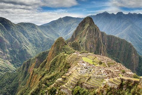 Machu Picchu Peru A Cidade Antiga Do Inca Situada No Peru Na Montanha