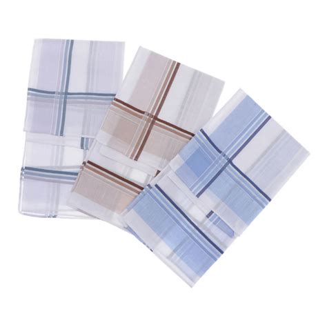 Set Of 3 Cotton Handkerchiefs For Men Simple And Grandado