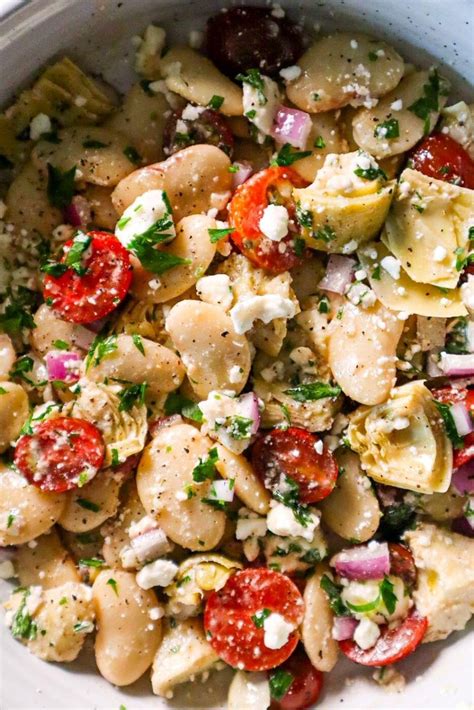 Mediterranean White Bean Salad Must Love Garlic