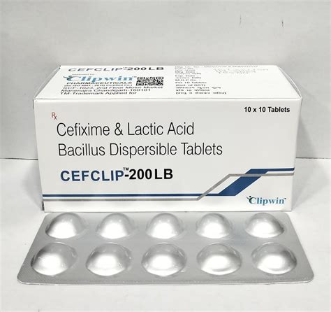 Allopathic CEFCLIP 200 LB CEFIXIME 2OOMG LACTIC ACID BACILLUS In