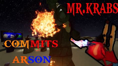 Burning The Krusty Krab Mr Krabs Commits Arson Indie Game Youtube