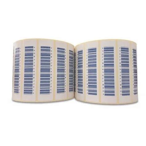 Paper Printed Barcode Label Thickness 0 3mm At Rs 0 10 Square Inch In