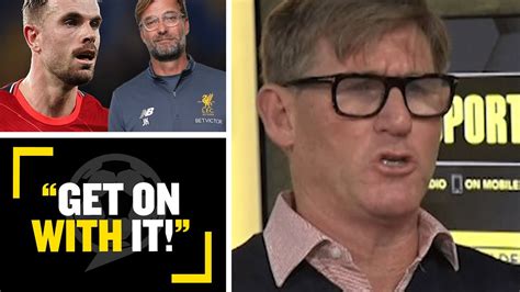 GET ON WITH IT Simon Jordan Trevor Sinclair React To Liverpool V