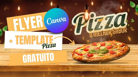 Template Flyer De Pizzaria Gratuito No Canva Para Divulgar Seu