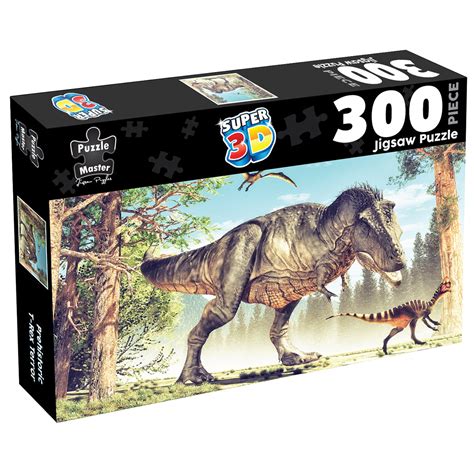 300 Piece 3D Puzzle Lenticular Prehistoric T Rex Terror Curiouskidzz