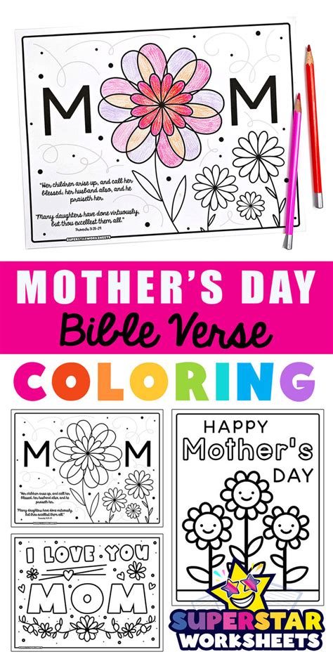 Mothers Day Bible Verse Coloring Pages In 2024 Mothers Day Coloring