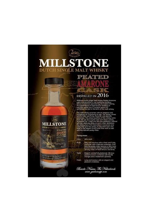 Millstone 2016 2020 Special No 19 Peated Amarone Cask Passie Voor