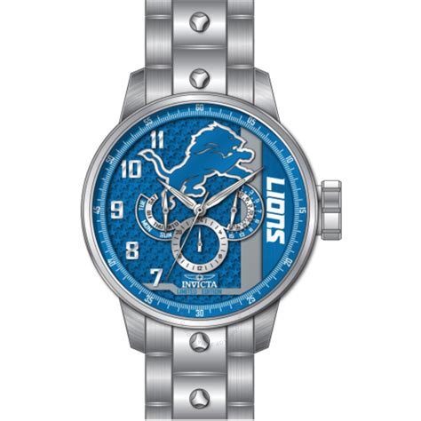 Invicta NFL Detroit Lions GMT Quartz Men S Watch 45143 NFL Invicta