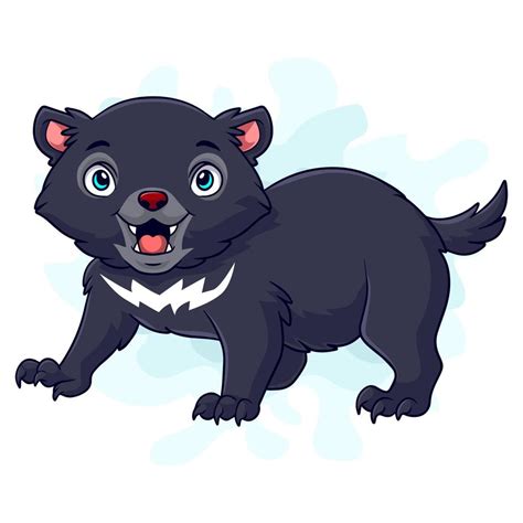 Cartoon Funny Tasmanian Devil Isolated On White Background 16245814