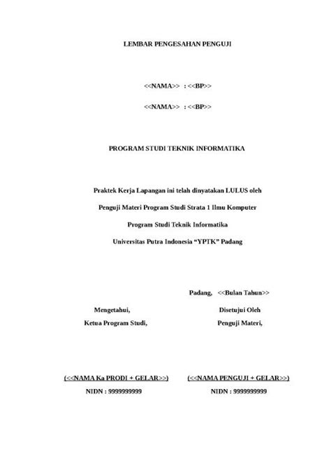 Pkl Laporan Kerja Praktek Rev 06 Mar 2015 Template Laporan