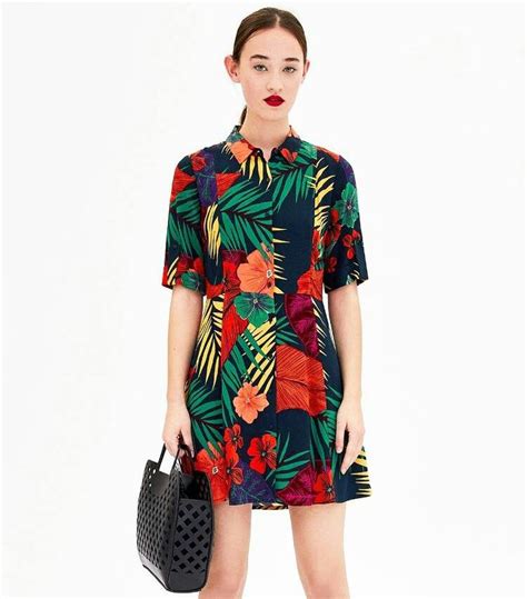 Zara Flower Shirt Dress Zara Floral Dress Floral Shirt Dress Flower Shirt Spring Break Dress