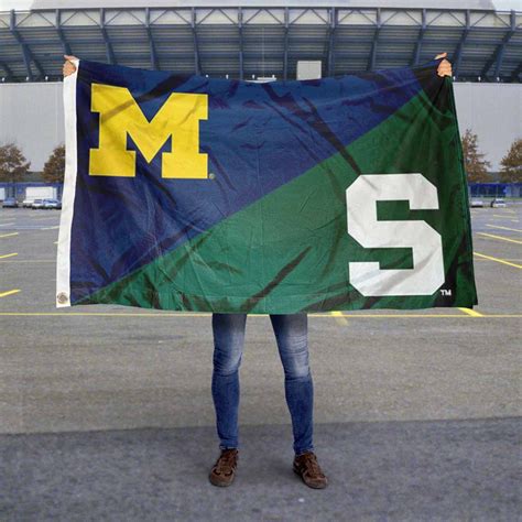 Michigan vs. Michigan State House Divided Flag - State Street Products