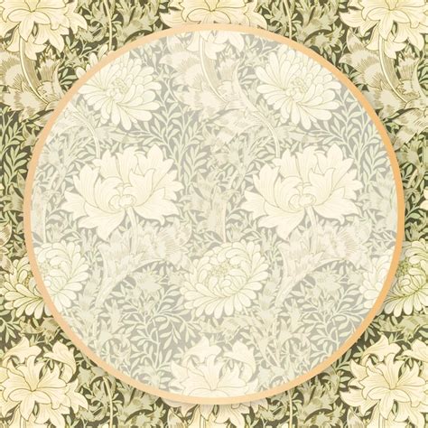 Quadro floral vintage estilo william morris Vetor Grátis