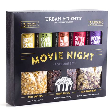 Buy Urban Accents Movie Night Popcorn Kernels And Popcorn Seasoning