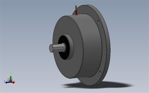 全套zkg Yn型单出轴止口支撑微型磁粉制动器系列 Solidworks 2018 模型图纸下载 懒石网