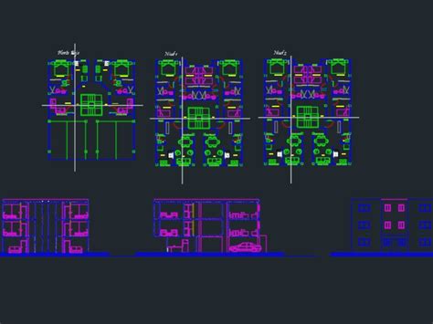 Apartamento De Niveles En Autocad Descargar Cad Gratis Kb