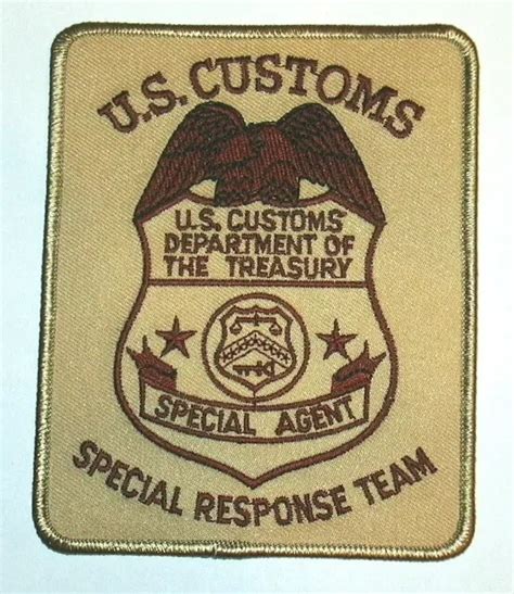 ECUSSON DOUANE US CUSTOMS SRT SPECIAL AGENT POLICE Tan Patch EUR 12 00