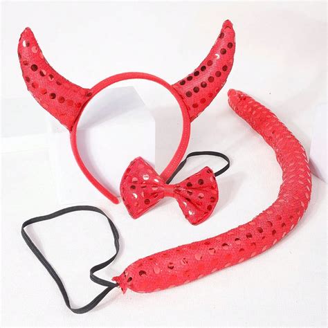 3pcs/set Devil Horns Costume Set For Masquerade Party | SHEIN EUR