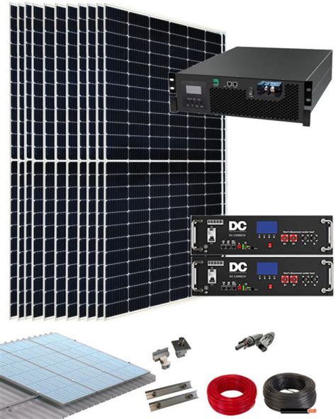 Kit Solar Vivienda Aislada Voltronic 5000W 48V con Batería de Litio DC