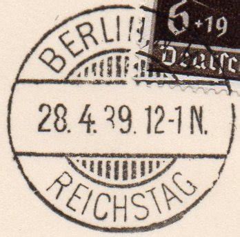 Reichstag Berliner Post Mter Und Ihre Stempel