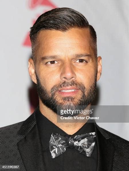 Singer Ricky Martin Poses In The Press Room During The 14th Annual